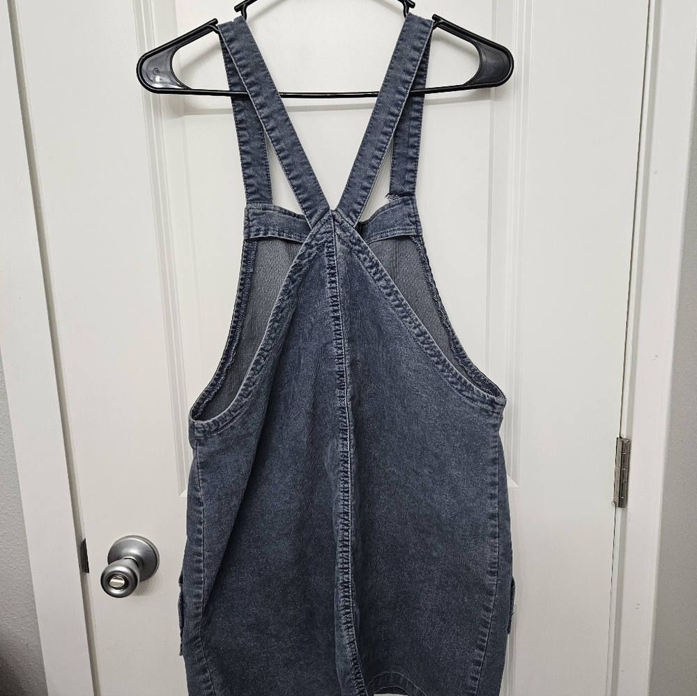 American Eagle Womens Overall Jumper/ Dress Blue Corduroy Casual Sz M - Picture 5 of 6